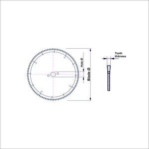 Cutting blade Ø550, hole Ø32, 123 tееth, tooth thickness 4,1